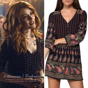 Forever 21 Paisley Floral Swing Dress ASO Clary Fray